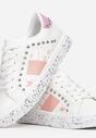 Biało-Różowe Sneakersy Olenea