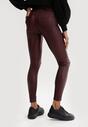 Bordowe Spodnie Skinny Klemene