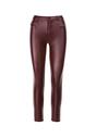 Bordowe Spodnie Skinny Klemene