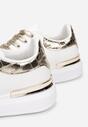 Biało-Złote Buty Sportowe Laraina