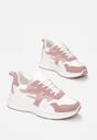 Biało-Różowe Sneakersy Phaffalla