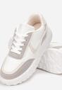 Biało-Beżowe Sneakersy Sabriria