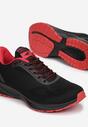 Czarno-Czerwone Buty Sportowe Abathe