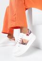 Biało-Pomarańczowe Sneakersy Amylophi