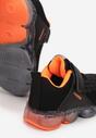 Czarno-Pomarańczowe Buty Sportowe LED Savarinix