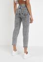 Ciemnoszare Jeansy Mom Fit Phikharei