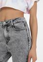 Ciemnoszare Jeansy Mom Fit Phikharei