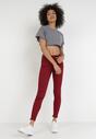 Bordowe Spodnie Skinny Dalinia