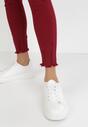 Bordowe Spodnie Skinny Dalinia