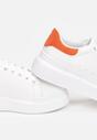 Biało-Pomarańczowe Sneakersy Ashiphise