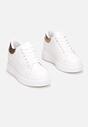Biało-Złote Sneakersy Charybdis
