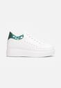 Biało-Zielone Sneakersy Charybdis