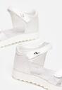 Białe  Skórzane Sandały Leucenis