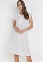 Biała Sukienka Orthrose