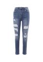 Niebieskie Jeansy Skinny Meninassa