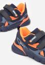 Granatowo-Pomarańczowe Buty Sportowe Mussaho