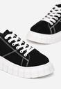 Czarno-Białe Sneakersy Asteothelia