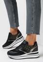Czarne Sneakersy Aegobe