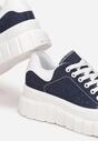 Biało-Niebieskie Sneakersy Eudanie
