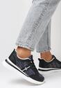 Czarno-Granatowe Sneakersy Kephiope