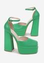 Zielone Sandały Khloriore