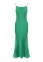 Zielona Satynowa Sukienka Phinereia