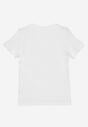 Biała T-shirt z Bawełny Haidippe