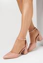 Pantofi cu toc Roz