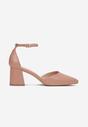 Pantofi cu toc Roz
