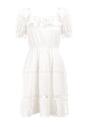 Biała Sukienka z Bawełny Phinesilea