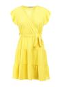 Żółta Sukienka z Paskiem Laodima
