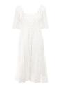 Biała Sukienka z Bawełny Ioneope