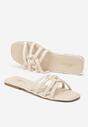 Beżowe Klapki Anastetus