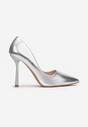 Pantofi stiletto Argintii