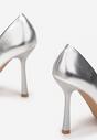 Pantofi stiletto Argintii