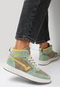 Zielono-Beżowe Sneakersy Zoido