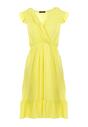 Żółta Sukienka z Wiskozy Amphape