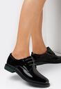 Czarne Półbuty ze Skórzaną Wkładką Pasha