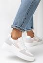 Biało-Różowe Sneakersy Alexiroe