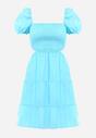 Jasnoniebieska Sukienka Bawełniana Liloono