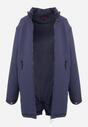 Granatowa Kurtka Parka Hiza