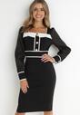 Czarna Sukienka Dopasowana Hulli