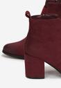 Bordowe Botki na Słupku Illeamoth