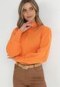 Pomarańczowy Golf z Bufiastym Rękawem Phyree