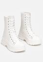 Białe Botki Sportowe ze Sznurowaniem Galki