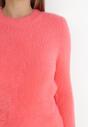 Różowy Sweter Wełniany Voma