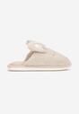 Beżowe Kapcie Futrzane z Uszami Yesaza