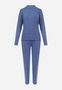 Niebieski 2-częściowy Komplet Dzianinowy Memura