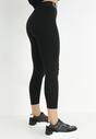 Czarne Legginsy z Napisem w Pasie Nemeza