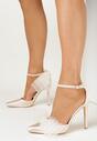 Pantofi stiletto Bej
